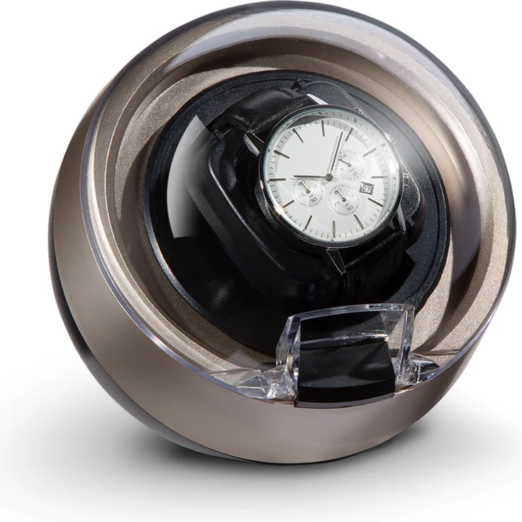 St. Gallen ll Premium Uhrenbeweger 4 Geschwindigkeiten 3 Rotationsmodi Kupfer – Bild 1