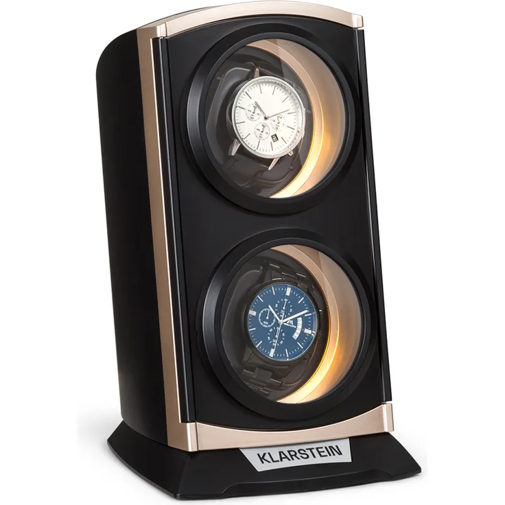 St. Gallen Premium Uhrenbeweger 2 Uhren 4 Geschwindigkeiten Metallic