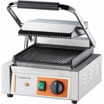 Caterina 146382 Kontaktgrill, Drehregler, Kontrollleuchte, 310 x 360 x 200 mm, silber