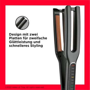 UNOBEY Glätteisen Roségold - 2-in-1 Haarglätter 150-230°C Mit Handschuh