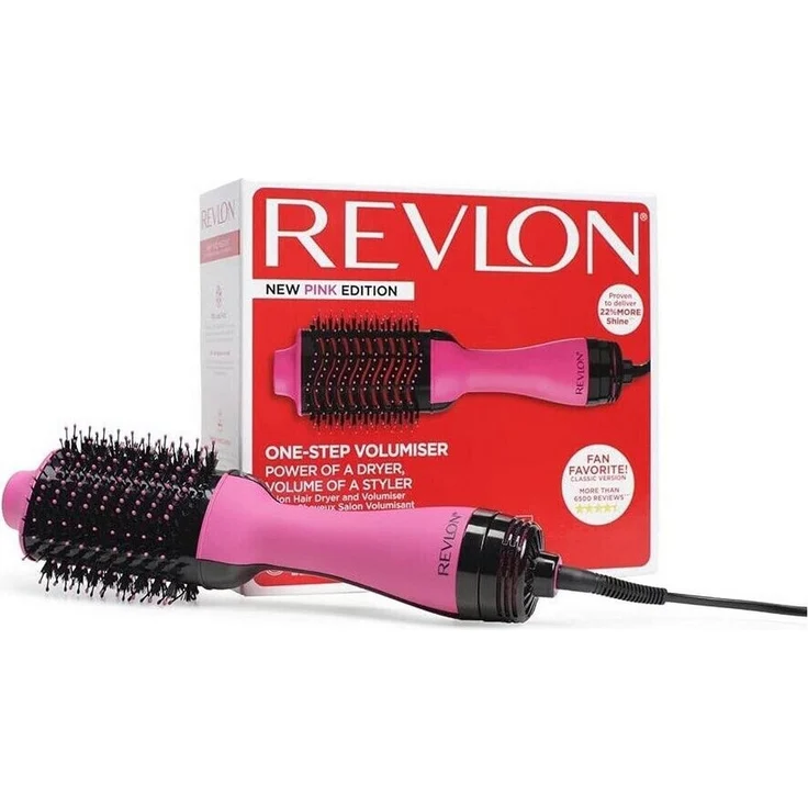 Revlon RVDR5222PE Salon One-Step Warmluftbürste, Ionen-Technologie, Keramikbeschichtung, pink – Bild 2