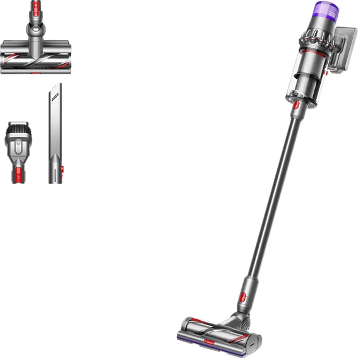 Dyson V15 Detect Handstaubsauger 2022, 60 min Akkubetrieb, Akkuwechsel-Option, 443099-01, nickel – Bild 2