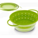 Coolinato faltbares Silikon-Sieb 16 cm grün
