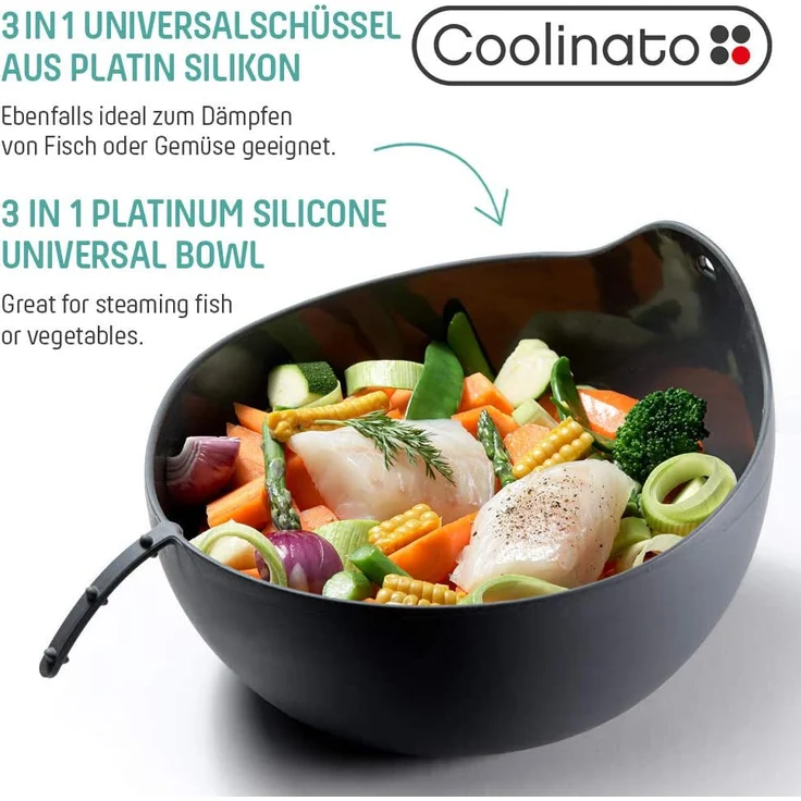 Coolinato Silikon 3 in 1 Universalschüssel – Bild 3