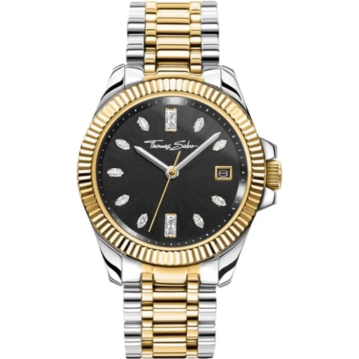 Thomas Sabo WA0370 291 203 Armbanduhr Damen Quarz BICOLOR