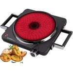 First Austria Hob infrared FIRST 5096-5, Kochplatte, Schwarz