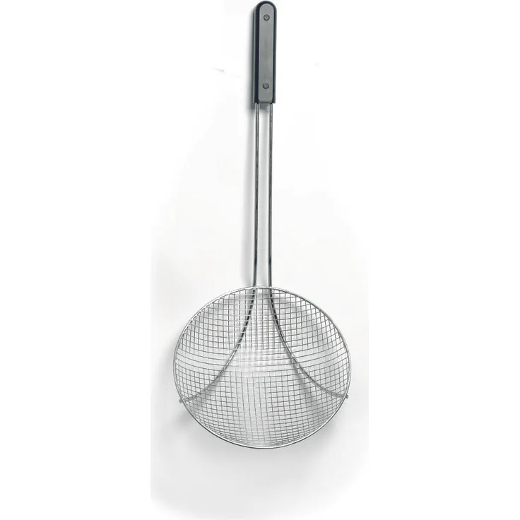 Hendi Frittierlöffel mit tiefer Kelle, (D)260x(L)650 mm, Edelstahl mit Kunststoffgriff