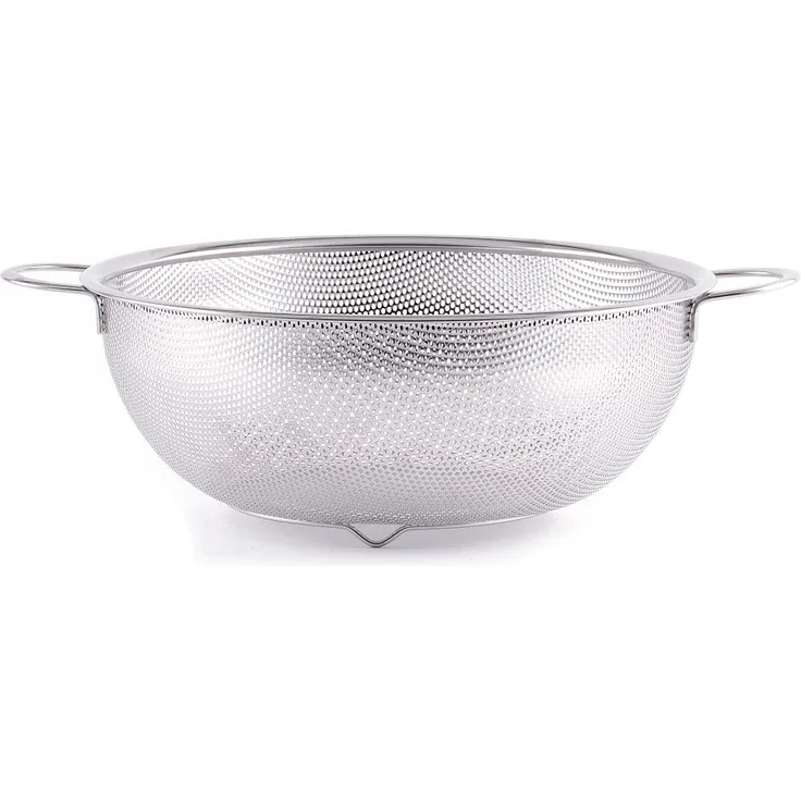 Hendi Gemüsesieb feinmaschig mit 2 Griffen, (D)285x(H)115 mm, Edelstahl