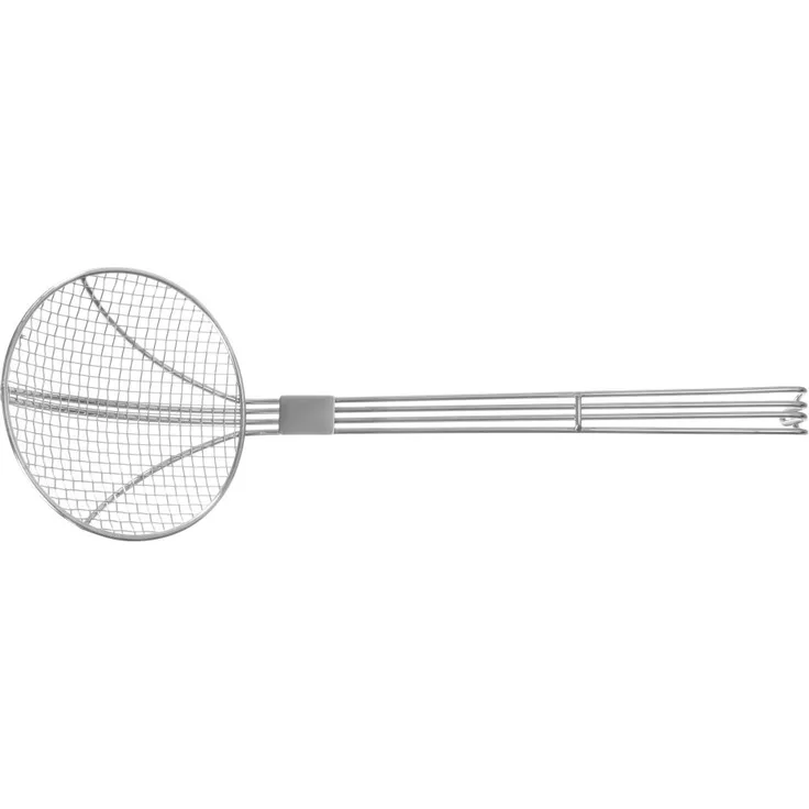 Hendi Frittierlöffel mit verstärktem Drahtgriff, (D)160x(L)450 mm, Edelstahl
