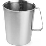 Hendi Messbecher mit Skala, 2.0 Liter, Edelstahl