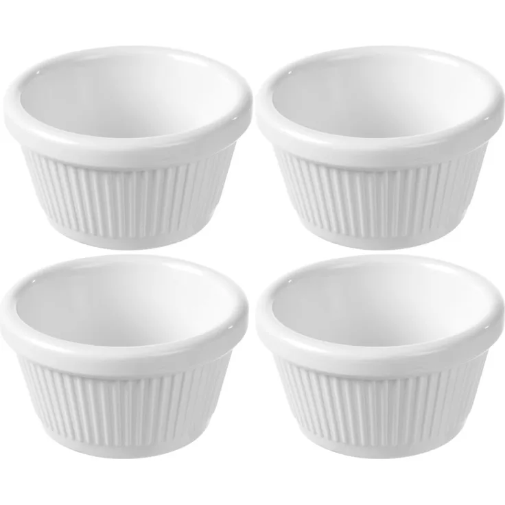 Fine Dine Pastetenförmchen, 4er Set 70x70x(H)37mm, elfenbein
