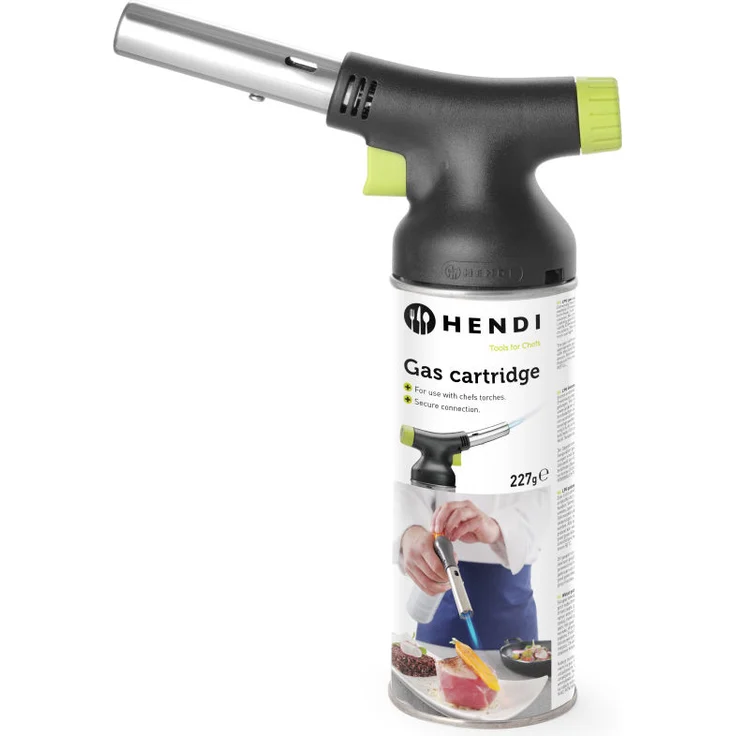 Hendi Crème-Brûlée-Brenner Concept Design - Set mit Brenner und Nachfüllkartusche - 175x68x(H)260mm – Bild 1