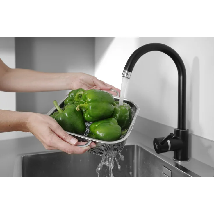 Hendi Gemüsesieb quadratisch 218x218x(H)70 mm, mit Griffen – Bild 2