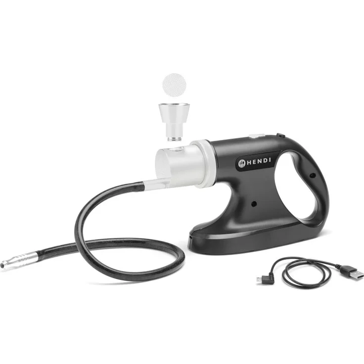 Hendi Räucherpistole - 3 Geschwindigkeiten Rauchinfusor, 215x70x(H)160mm – Bild 2