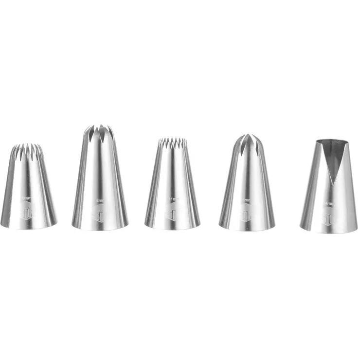 Hendi Dekorations Spritztüllen Blumen & Blüten 5 Teilig