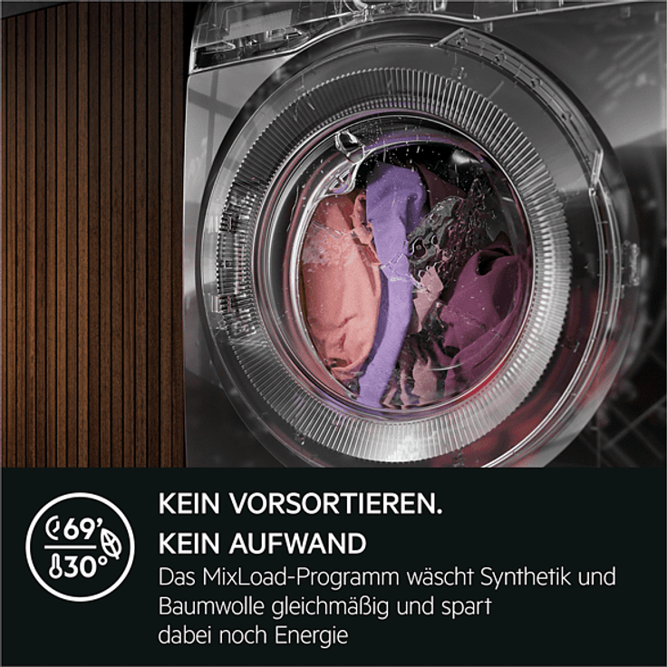 AEG LR6F60400, Frontlader-Waschmaschine, A, Fassungsvermögen 10 kg, Standgerät, Breite 60 cm, Mengenautomatik – Bild 3