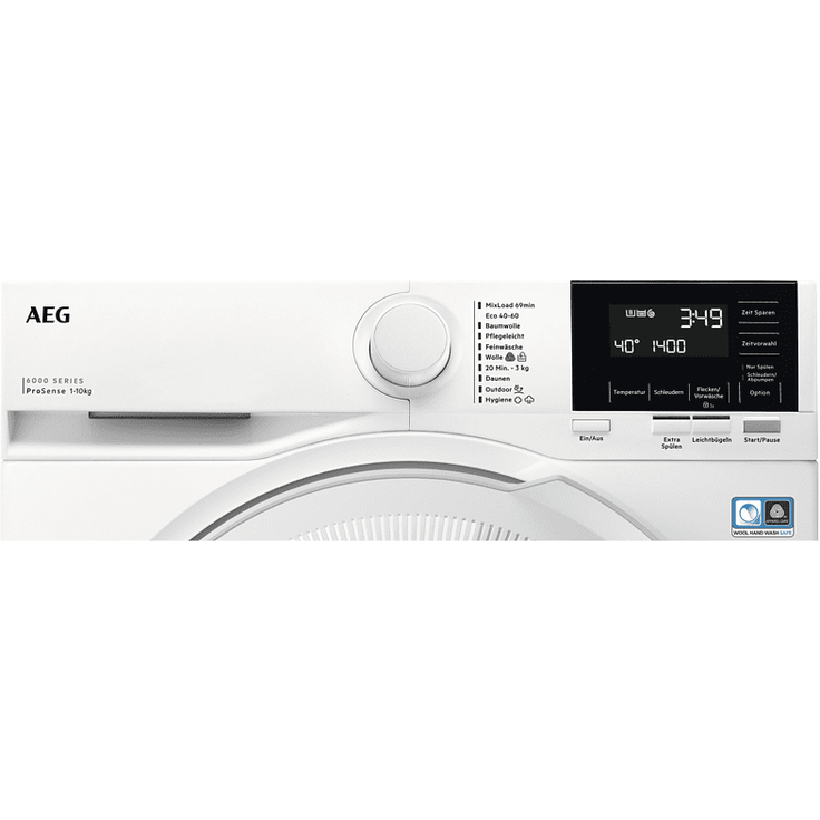 AEG LR6F60400, Frontlader-Waschmaschine, A, Fassungsvermögen 10 kg, Standgerät, Breite 60 cm, Mengenautomatik – Bild 2