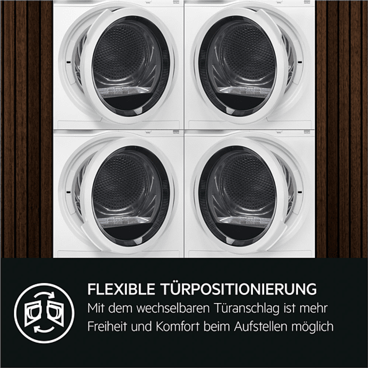 AEG TR7T60580, Wärmepumpentrockner, A++, Fassungsvermögen 8 kg, Standgerät, Breite 59,6 cm – Bild 4