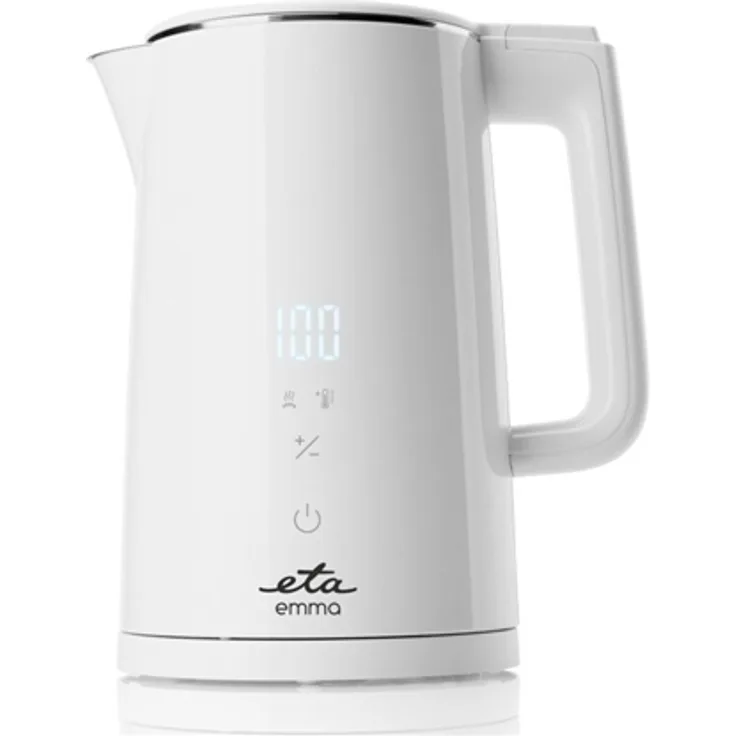 ETA Kettle ETA559590010 Emma Wasserkocher, 2200 W, 1.5 L, 360°-Basis, Display, Touch, weiß