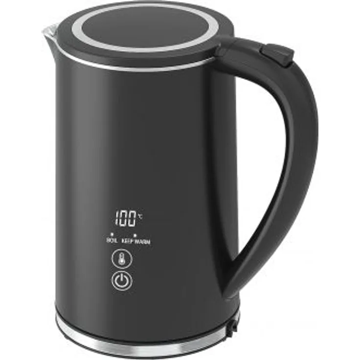 Guzzanti GZ-209 Wasserkocher, 2200 Watt, 1,8 Liter, 6 Temperatureinstellungen (70 - 100 °C), Warmhaltefunktion, schwarz