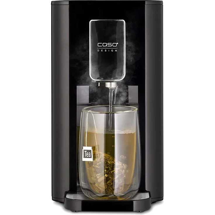 Caso HW 550 Turbo Heißwasserspender, 2600 Watt, für die Zubereitung von Tee, löslichem Kaffee, Babynahrung, Wassertank 2,9 l Kapazität, 7 einstellbare Temperaturstufen von 40 - 100 °C, schwarz