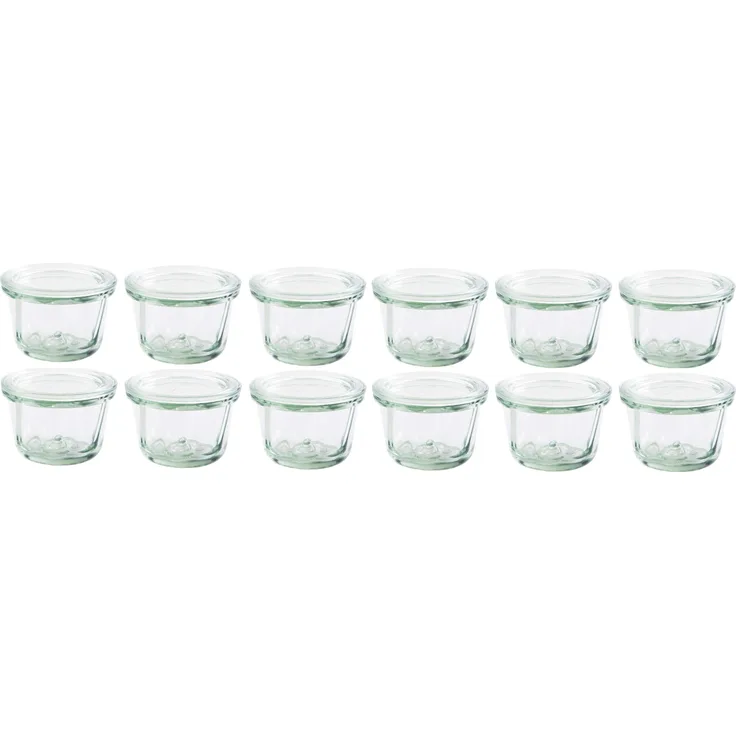 Weck Einmachglas 165 ml, 12 Stück, Einmachglas, Transparent