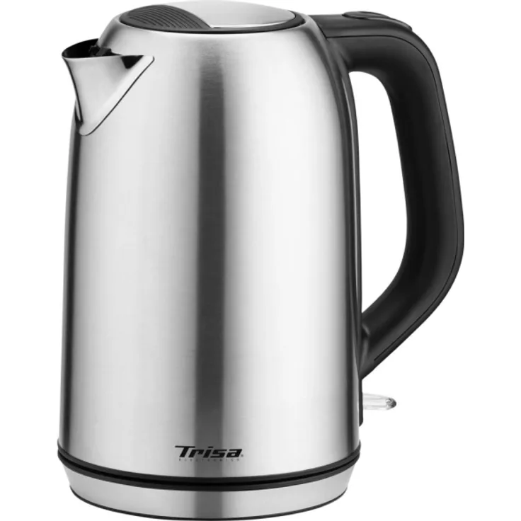 Trisa W5575 Wasserkocher, 1850 Watt, 1,7 Liter, Kontrollleuchte, silber, schwarz