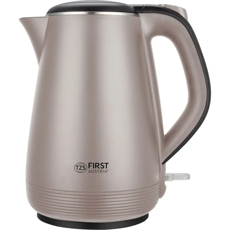 TZS First Austria 5407-4-CR Wasserkocher, 1.0L , Kontrollleuchte, Edelstahl, beige