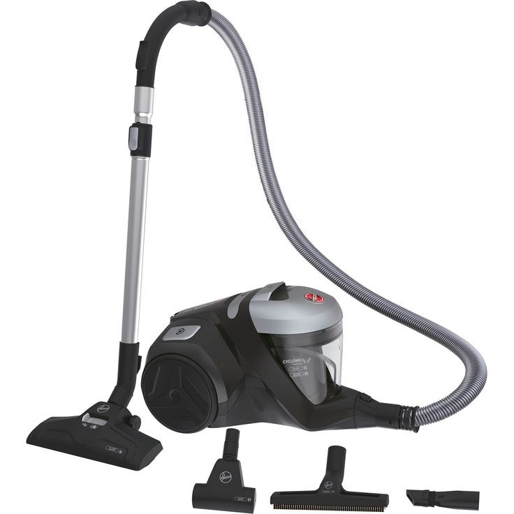 Hoover H-POWER 300 HP320PET 011 Bodenstaubsauger, beutellos, 850 Watt, EPA 10, schwarz-silber – Bild 1