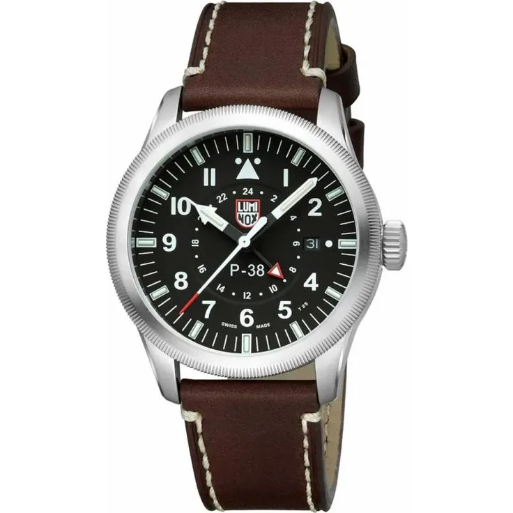 Luminox Air Pilot P 38 Lightning XA.9521, Analoguhr, schwarz, silber, braun - Preisvergleich