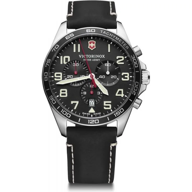 Victorinox Fieldforce Chronograph 241852, Chronograph, schwarz, silber