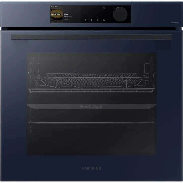 Samsung NV7B6675CDN/U1 Einbaubackofen, Serie 6, Pyrolyse, Dual Cook, A+, Garraum 76 l, Breite 60 cm, clean navy