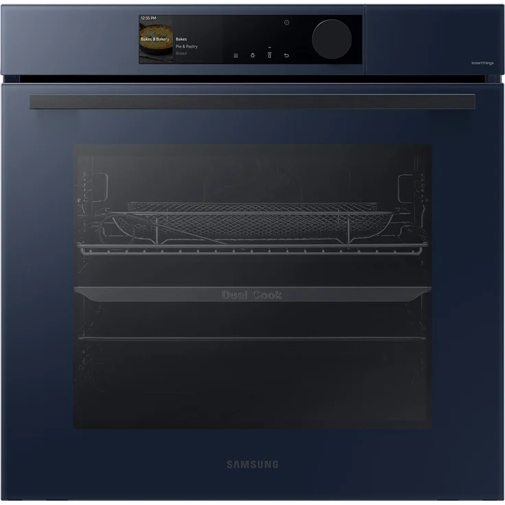 Samsung NV7B6675CDN/U1 Einbaubackofen, Serie 6, Pyrolyse, Dual Cook, A+, Garraum 76 l, Breite 60 cm, clean navy – Bild 1