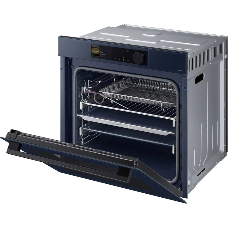 Samsung NV7B6675CDN/U1 Einbaubackofen, Serie 6, Pyrolyse, Dual Cook, A+, Garraum 76 l, Breite 60 cm, clean navy – Bild 3