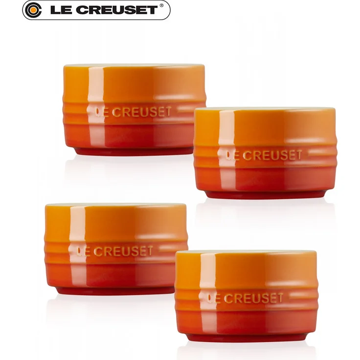 Le Creuset Mini Förmchen ofenrot 4er Set – Bild 2