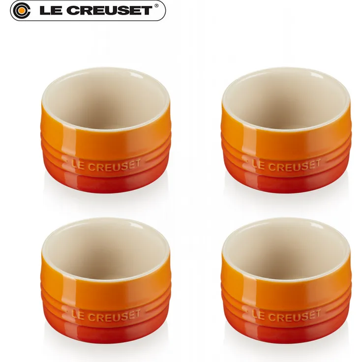 Le Creuset Mini Förmchen ofenrot 4er Set