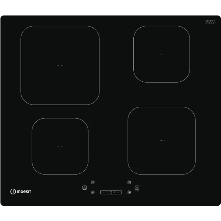 Indesit IS 83Q60 NE Induktionskochfeld, Einbaugerät, Autark, Breite 59 cm, Anzahl der Kochstellen 4, schwarz