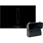 Siemens ED877FGA6 Kochfeld mit Dunstabzug, studioLine Set: Induktionskochfeld-Dunstabzug-Kombination ED877FQ25E + Flachkanal HZ9VDSB5, Einbaugerät, Autark, Breite 80 cm, Anzahl der Kochstellen 4, schwarz