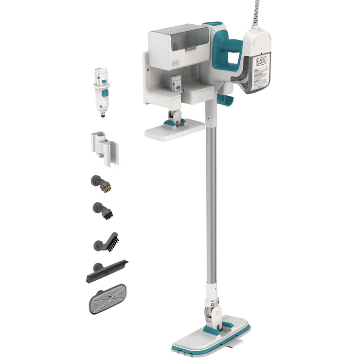 Black & Decker BHSM15FX10-QS Dampfreiniger, türkis-weiß – Bild 1