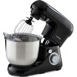 Klarstein Bella Pico 2G Küchenmaschine, 1300W, 1,7PS, 6 Geschwindigkeitsstufen, 5 Liter Edelstahlschüssel, schwarz