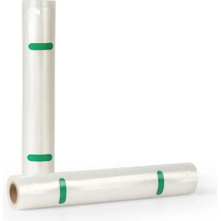 Klarstein Forli Vakuumierbeutel 2 Rollen je 28 x 300 cm widerstandsfähig, reißfest, kochfest, transparent