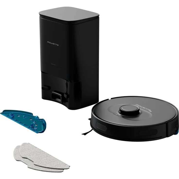 Rowenta RR8585 X-Plorer Serie 75+ Saugroboter mit Wischfunktion und Absaugstation, 120 min Akkubetrieb, Lasernavigation, schwarz – Bild 2