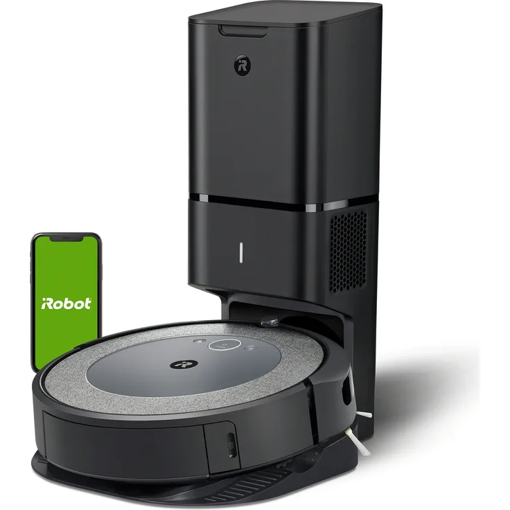 iRobot Roomba i5 i5658 Saugroboter mit Absaugstation, 75 min Akkubetrieb, grau-schwarz
