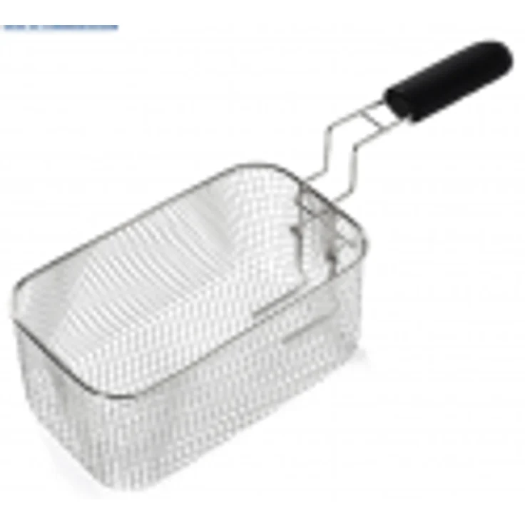 Bartscher MINI Fritteusenkorb, Metall, 4L, B 140 x T 240 x H 100 mm, silber – Bild 2