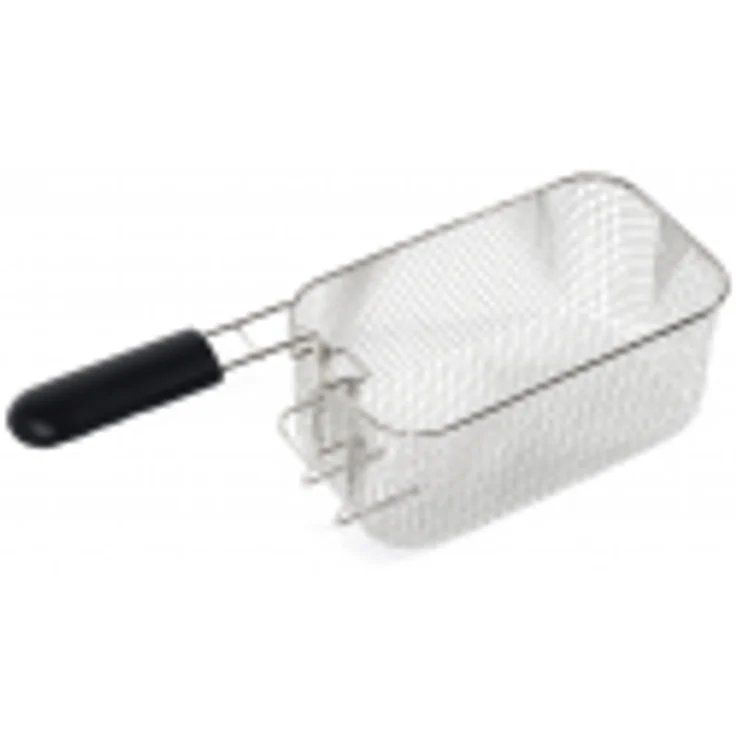 Bartscher MINI Fritteusenkorb, Metall, 4L, B 140 x T 240 x H 100 mm, silber – Bild 3