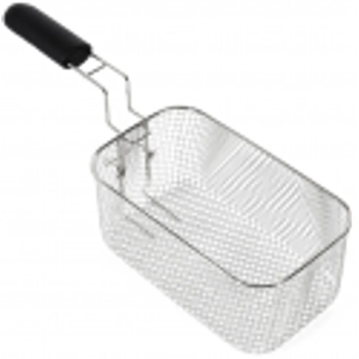 Bartscher MINI Fritteusenkorb, Metall, 4L, B 140 x T 240 x H 100 mm, silber – Bild 1