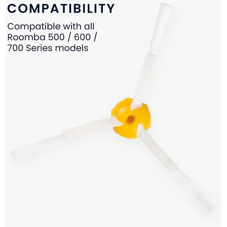 kwmobile Saugroboter Zubehör-Set, Ersatzbürsten Set kompatibel mit iRobot Roomba 500/600/700 Serie - Staubsauger Zubehör Bürsten 6x Bürstenmodule - für 500er 600er 700er Modelle – Bild 2