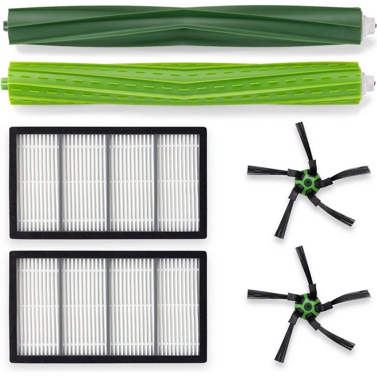 kwmobile Saugroboter Zubehör-Set, Ersatzteile Set kompatibel mit iRobot Roomba s9 / s9+ - 2x Filter 2x Seitenbürste 2x Hauptbürste - Staubsauger Zubehör 6-teilig – Bild 4