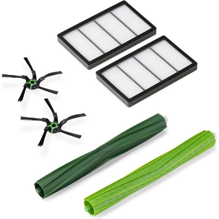 kwmobile Saugroboter Zubehör-Set, Ersatzteile Set kompatibel mit iRobot Roomba s9 / s9+ - 2x Filter 2x Seitenbürste 2x Hauptbürste - Staubsauger Zubehör 6-teilig