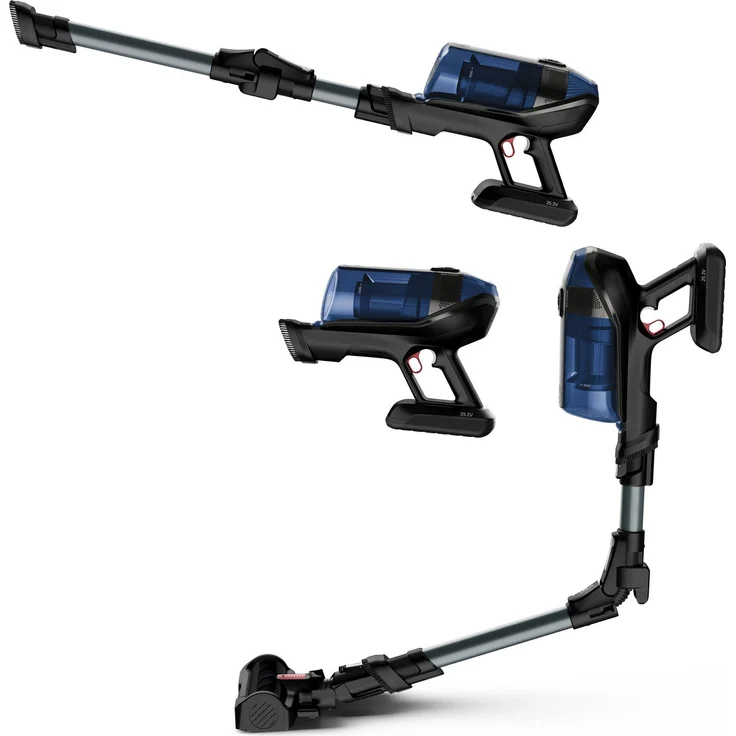 Rowenta RH98C8 X-Force Flex 12.60 Aqua Handstaubsauger, 45 min Akkubetrieb, Aqua Düse, Akkuwechsel-Option, blau-schwarz – Bild 2